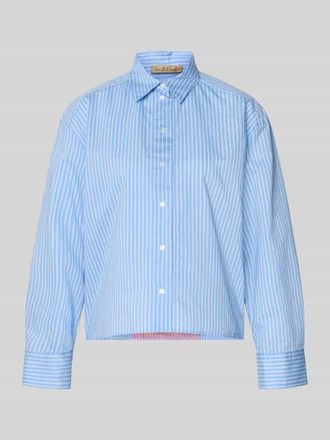 Smith & Soul Hemdbluse mit r&uuml;ckseitigem Motiv-Print in Hellblau, Gr&ouml;&szlig;e XXL