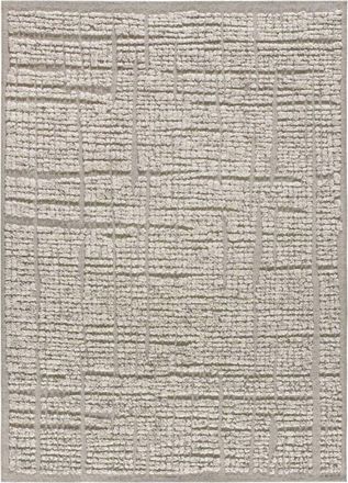 AFK Living Alfombra de diseño contemporánea beige 115 x 170 cm