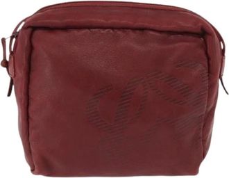 Loewe Pre-owned Cross Body Bags, female, Red, Size: ONE SIZE Pre-owned Leather Crossbody Bag