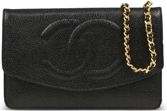 Chanel Borsa a spalla in pelle trapuntata - Nero