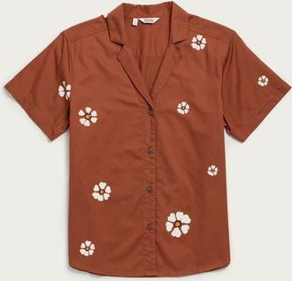 Bridge & Burn Wren Shirt in Redstone Bloom at Nordstrom, Size Xx-Large