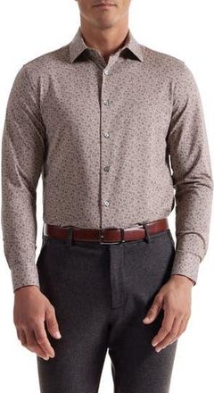 Bugatchi James OoohCotton Floral Twill Button-Up Shirt in Sand at Nordstrom Rack, Size Xx-Large