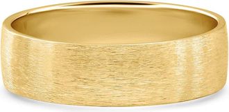 Pompeii3 Mens Brushed Wedding Anniversary Band 14k Gold or Platinum