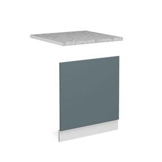 Vicco Panel Frontal R-line, Gris Azulado, 60 Cm, Et M&aacute;rmol