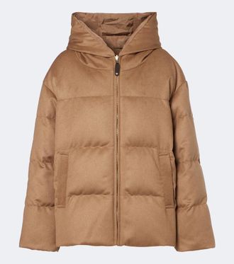 Max Mara The Cube reversible camel hair puffer jacket