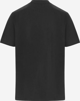 Maison Kitsun&eacute; Mens T-Shirt Cotton Black Organic T-Shirts And Polos