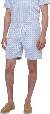 Orlebar Brown Afador Cotton Terry Shorts In Wish Blue