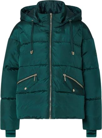 Liu Jo Jassen, Dames, Groen, S, Polyester, Gewatteerde Donsjas