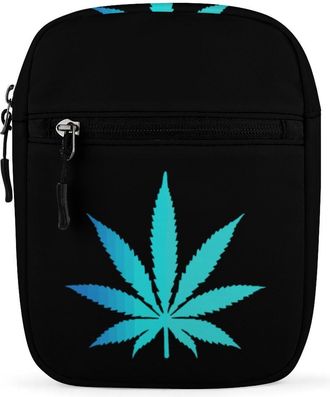 Generic Weed Leaf Crossbody Bag Adjustable Satchel Cute Shoulder Bag Lightweight Sling Bags
