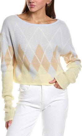 Rowing Blazers Argyle Long Sleeve Wool & Mohair-Blend Top