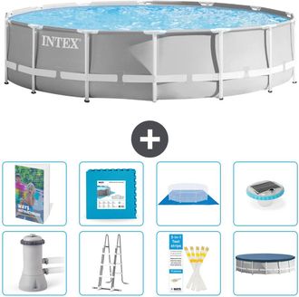 Intex Piscina Prism Frame Redonda - 427x107 Cm - 9-piezas S674