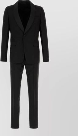 Prada wool blend tailored suit jacket trousers