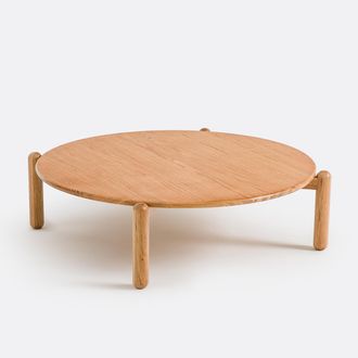 La Redoute Interieurs XL salontafel diameter 84 cm, massief eiken poten, Coloquo