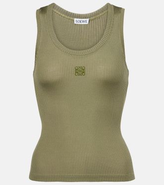 Loewe Top Anagram in seta a coste