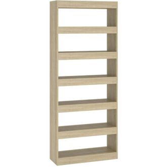 vidaXL Vidaxl - Estanter&iacute;a/divisor Madera Ingenier&iacute;a Roble Sonoma 80x30x198 Cm