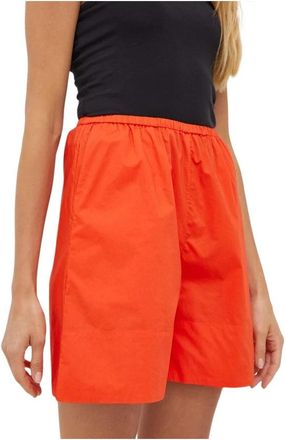 By Malene Birger Short Shorts - Dames - Bermuda - Rood - XS - Katoen - Korte Broeken