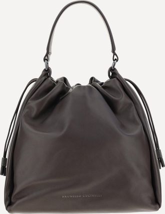 Brunello Cucinelli Leather Shoulder Bag Female UNI