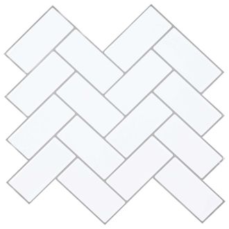 vidaXL Azulejo En Espiga 10 Pcs Gris 30 X 30 Cm Poliuretano Y Pet Vidaxl