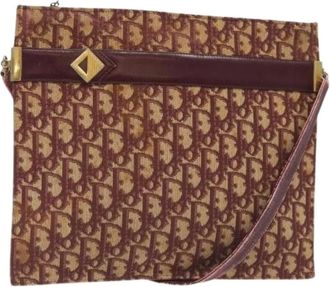 Dior Pre-owned Clutches, female, Red, Size: ONE SIZE Pre-owned Trotter Shoulder Bag