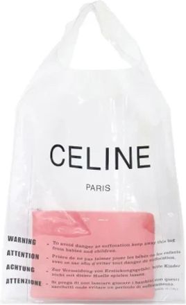 Celine Pre-owned Tote Bags, female, White, Size: ONE SIZE Pre-owned Leather celine-bags