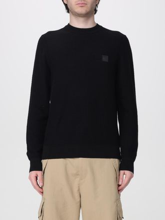 HUGO BOSS Maglia a girocollo in cotone e cashmere