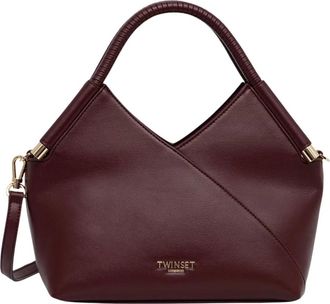 Twinset Shopper Velvet - Dames - Shoppers - Rood - ONE Size - Leer - Tassen