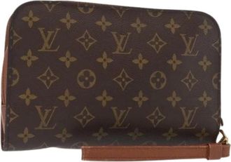 Louis Vuitton Pre-owned Clutches, female, Brown, Size: ONE SIZE Pre-owned Vintage Clutch