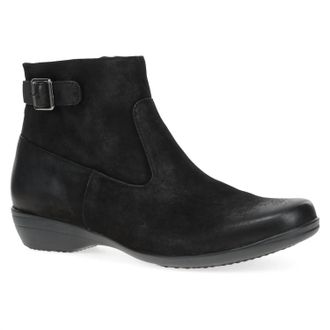 Dansko Womens Finnley Leather Bootie In Black