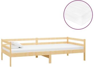 Les Tendances Les Tendances - Sof&aacute; Cama Con Colch&oacute;n Madera De Pino Maciza 90x200 Cm Vidaxl