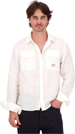 C.P. Company Hombre, Camisas, Blanco, Talla: S