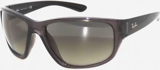 Ray-Ban Unisex Rectangular Sport Wrap Sunglasses In Transparent Grey