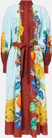 Alemais Dahlia cotton and silk shirt dress