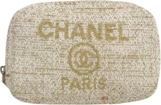 Chanel Pre-owned Clutches, female, Beige, Size: ONE SIZE Pre-owned Leather Clutch
