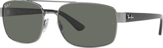 Ray-Ban RB 3687 Zonnebril - Heren - Accessoires - Grijs - Maat: 61 MM