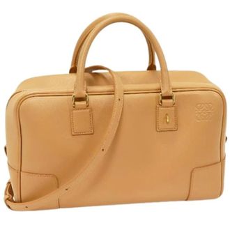 Loewe Pre-owned Amazona 28 Classic Calf 2way Bag - Dames - Pre-owned - Bruin - Maat: ONE Size Leer