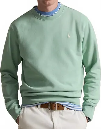 Ralph Lauren Loopback Fleece Sweatshirt In Celadon