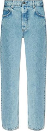 Anine Bing Jeans met logo - Dames - Regular Fit Jeans - Blauw - W27 - Katoen - Jeans