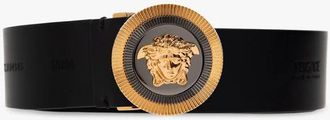 Versace Riem - Heren - Accessoires - Zwart - Maat: 75 CM Leer