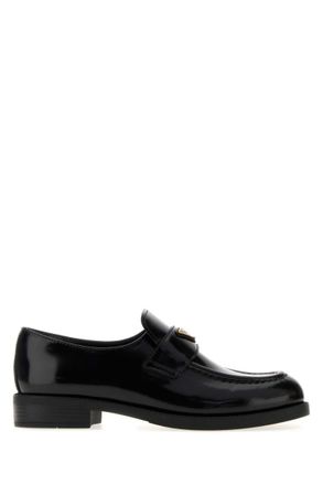 Prada Black Leather Loafers