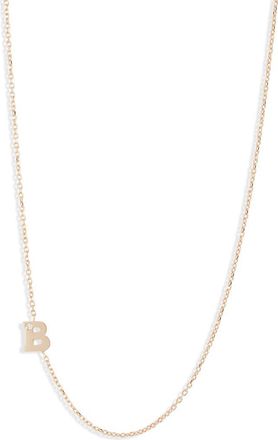 Anzie Diamond Initial Necklace in B at Nordstrom, Size 16 In
