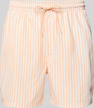 Calvin Klein Underwear Regular Fit Shorts mit Logo-Print in Apricot, Gr&ouml;&szlig;e XXL