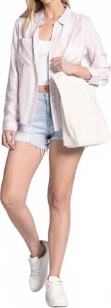 Thread & Supply Myla Button Down Shirt In Pink