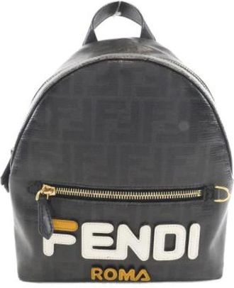 Fendi Pre-owned Backpacks, female, Black, Size: ONE SIZE Pre-owned Canvas Backpack