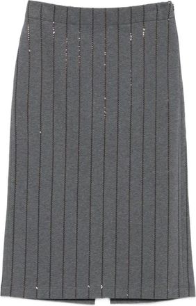Brunello Cucinelli Mujer, Faldas, Gris, Talla: M