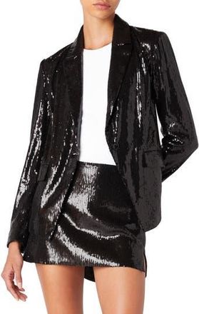 Blank NYC Sequin One-Button Blazer in Party Time at Nordstrom Rack, Size X-Small