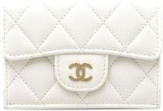 Chanel Pre-owned Wallets, female, White, Size: ONE SIZE Pre-owned Tri-Fold Wallet