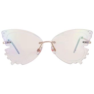 Betsey Johnson Clear Butterfly Ladies Sunglasses 10266353.CGR GLDCLR