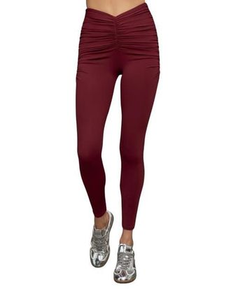 Port de Bras Ariadne Legging in Burgundy at Nordstrom, Size X-Small