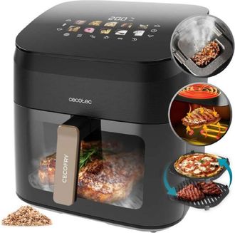 Cecotec Cecotec Freidora De Aire 8,5l Doble Grill Y Ahumador Cecofry&grill Smokin 8500 Plus. 2200w, Dorado Perfecto Y Sabor De Parrilla