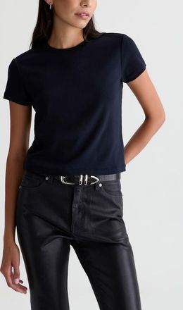 AG - Adriano Goldschmied Sadie Crop T-Shirt in Deep Trenches at Nordstrom, Size X-Small